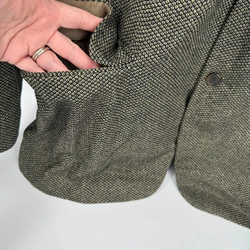 Baldessarini Hugo Boss Blazer Mens 48 Cashmere Wool Tan‎ Jacket Made in Italy